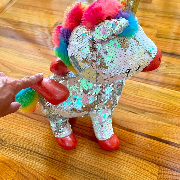 Stuffed sequin unicorn - Picture 3 of 4